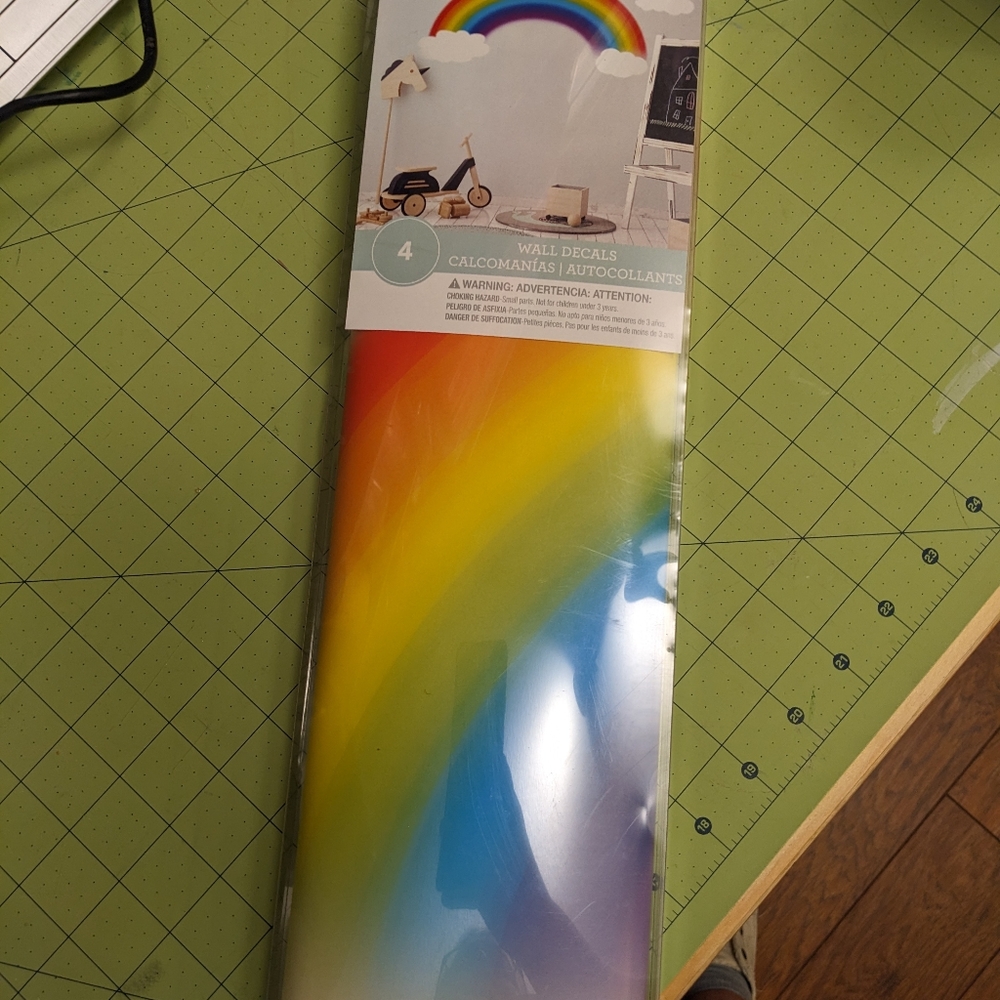 Roommates wall decal -rainbow